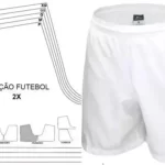 Molde de Calção Masculino Futebol