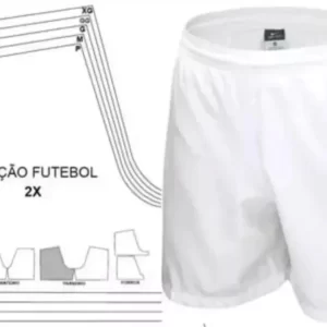 Molde de Calção Masculino Futebol
