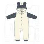 Molde de Macacao Infantil Com Capuz