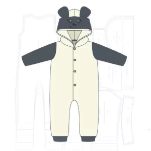 Molde de Macacao Infantil Com Capuz