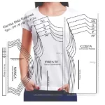 Molde t shirt Camiseta Feminina