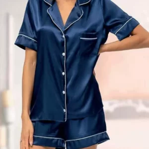 Molde Pijama Americano Curto Feminino Cetim