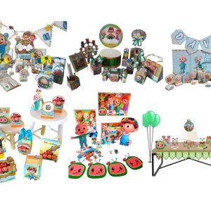 Kit Cocomelon com seis arquivos digitais para corte.