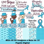 Scrapbook Cliparts Novembro Azul