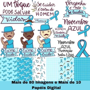 Scrapbook Cliparts Novembro Azul