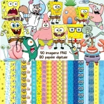 Scrapbook e Cliparts Bob Esponja
