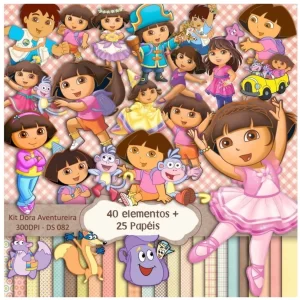 Scrapbook e Cliparts Dora Aventureira
