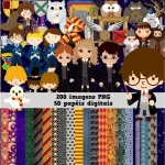 Scrapbook e Cliparts Harry Potter