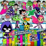 Scrapbook e Cliparts Jovens Titans