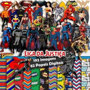 Scrapbook e Cliparts Liga da Justiça