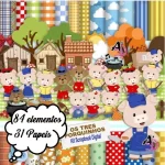Scrapbook e Cliparts Os Três Porquinhos