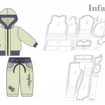 Molde Jaqueta E Calça Moletom Infantil