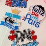 Topo de Bolo Dia Dos Pais Silhouette Studio