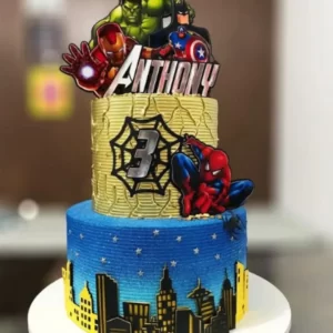 Topo de Bolo Vingadores Silhouette Studio para festa infantil temática