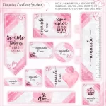 Volta as Aulas Etiqueta Escolar Coração