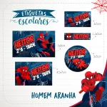 Volta as Aulas Tag Escolar Homem Aranha