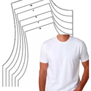 Modelagem de camisa masculina gabarito de costura para imprimir