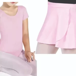 Molde digital PDF de maiô e saia de ballet para costura, tamanhos 1 a 16.