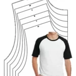 Molde Camisa Raglan Masculina