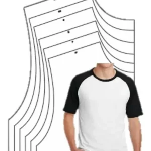 Molde Camisa Raglan Masculina