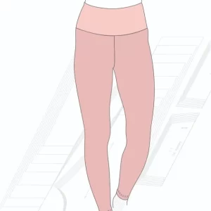 Molde Calça Legging Cós Alto Infantil