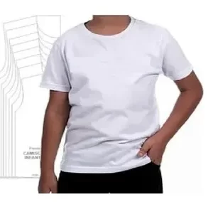 Molde de Camisa Infantil para Imprimir