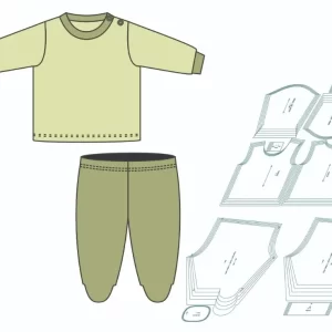 Molde Pagão Com Opções De Manga E Calça