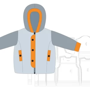 Molde Jaqueta Forrada Infantil