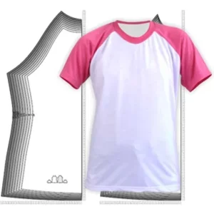 Molde Camiseta Raglan Masculino, Feminino, Infantil