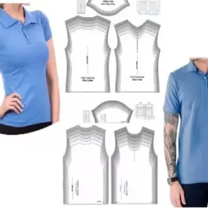 Molde Camisa Polo Masculina E Feminina