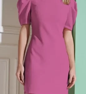 Molde Vestido Tubinho Manga Bufante Princesa