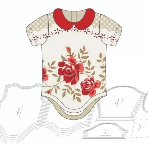 Molde Body Bebê Com Abertura Nas Costas