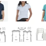 Kit Molde Camisa Polo Adulto e Infantil