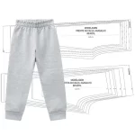 Molde Calça Moletom infantil