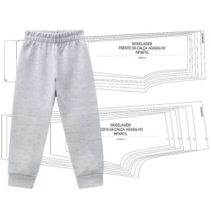 Molde Calça Moletom infantil