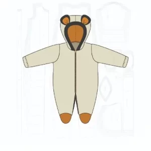 Molde Macacão Infantil Pelúcia Fácil