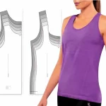 Molde de Camiseta Regata Feminina