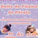 Convite Animado Noite do Pijama Mp4