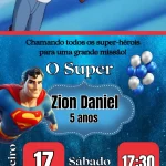 Convite Animado Super Homem Mp4