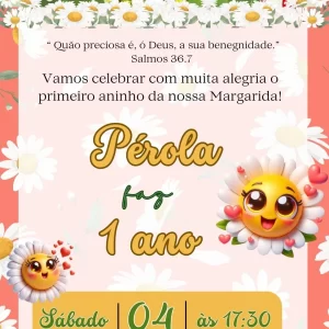 Convite Animado Girassol em Vídeo MP4 – vídeo convite digital com tema girassol, perfeito para festas delicadas, florais e cheias de luz.