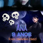 Convite Virtual Animado Wandinha