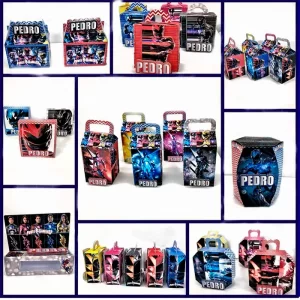 Arquivo de Corte Power Rangers Studio para topo de bolo, convites, enfeites e centro de mesa em festa infantil temática.