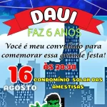 Convite Animado Spidey e Seus Amigos