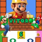 Convite Animado Super Mario em Vídeo