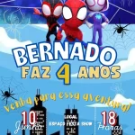 Convite Animado Spidey e Seus Amigos Espetaculares