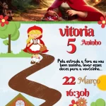 Convite Virtual Animado Chapeuzinho Vermelho