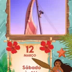 Moana Convite Animado para Aniversário