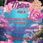 Convite Animado Princesa Fundo do Mar
