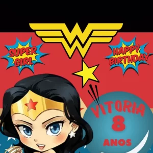 Convite Animado DC Super Hero Girls em Vídeo MP4 – convite digital empoderado e colorido com as heroínas da DC, ideal para festas infantis cheias de ação.