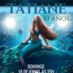 Convite Virtual Animado Ariel O Filme